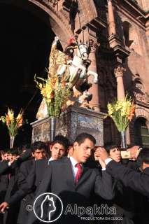 Patrón Santiago en procesión