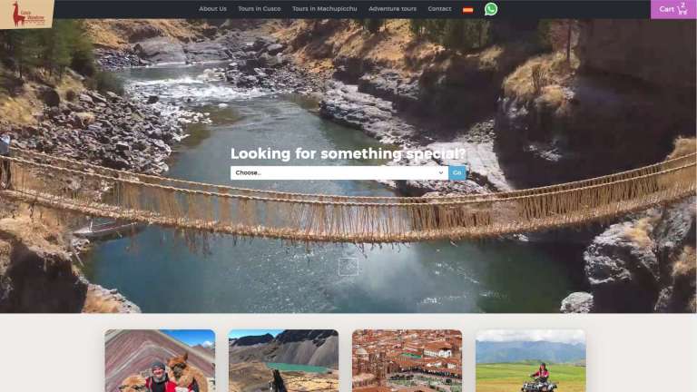 Diseño de la pagina Web de Cusco Wanderer
