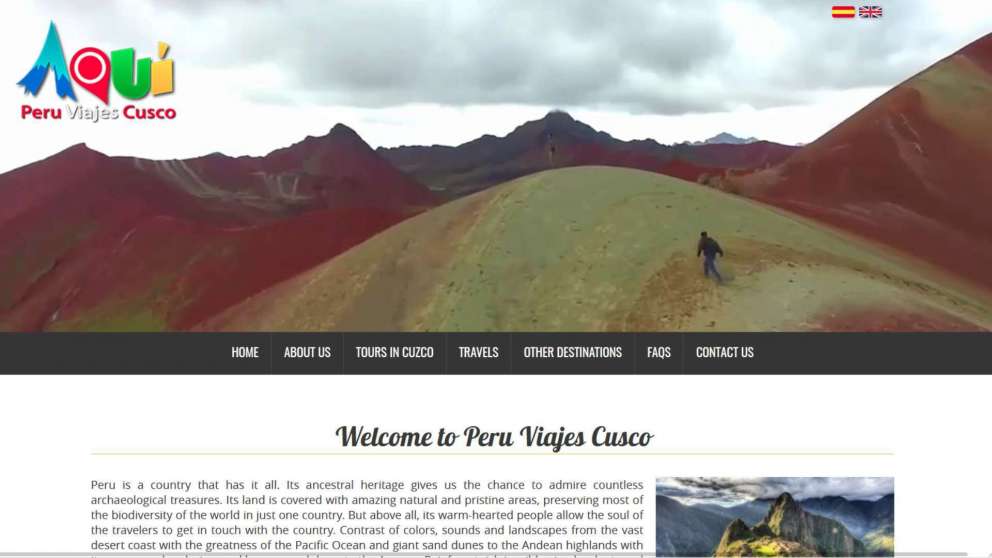 Diseño Web de Peru Viajes Cusco