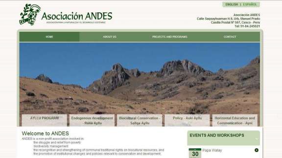 Nueva Web de Andes